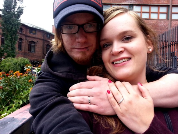 And last but least the engagement selfie! Yep, we're ENGAGED! :)
